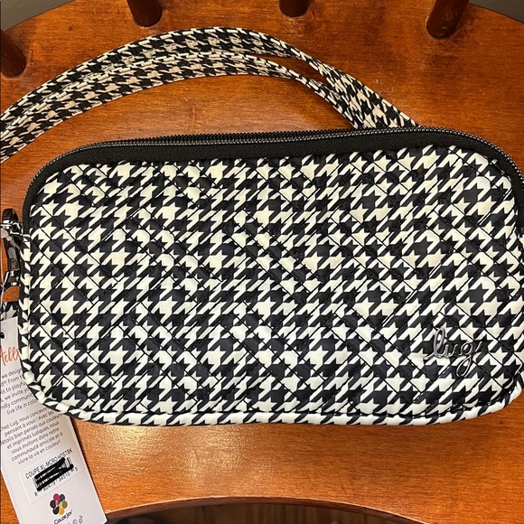 NWT Lug Coupe XL Crossbody | Black & White Houndstooth - Picture 7 of 9